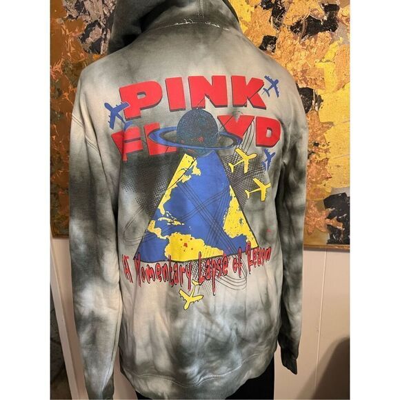 Pink Floyd Official Merch 2021 momentary lapse of reason 1987 world tour, tie-dy - Picture 5 of 10